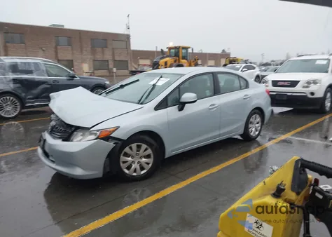 2012 Honda Civic Lx z USA, uszkodzony, nr VIN 19XFB2F5XCE308694